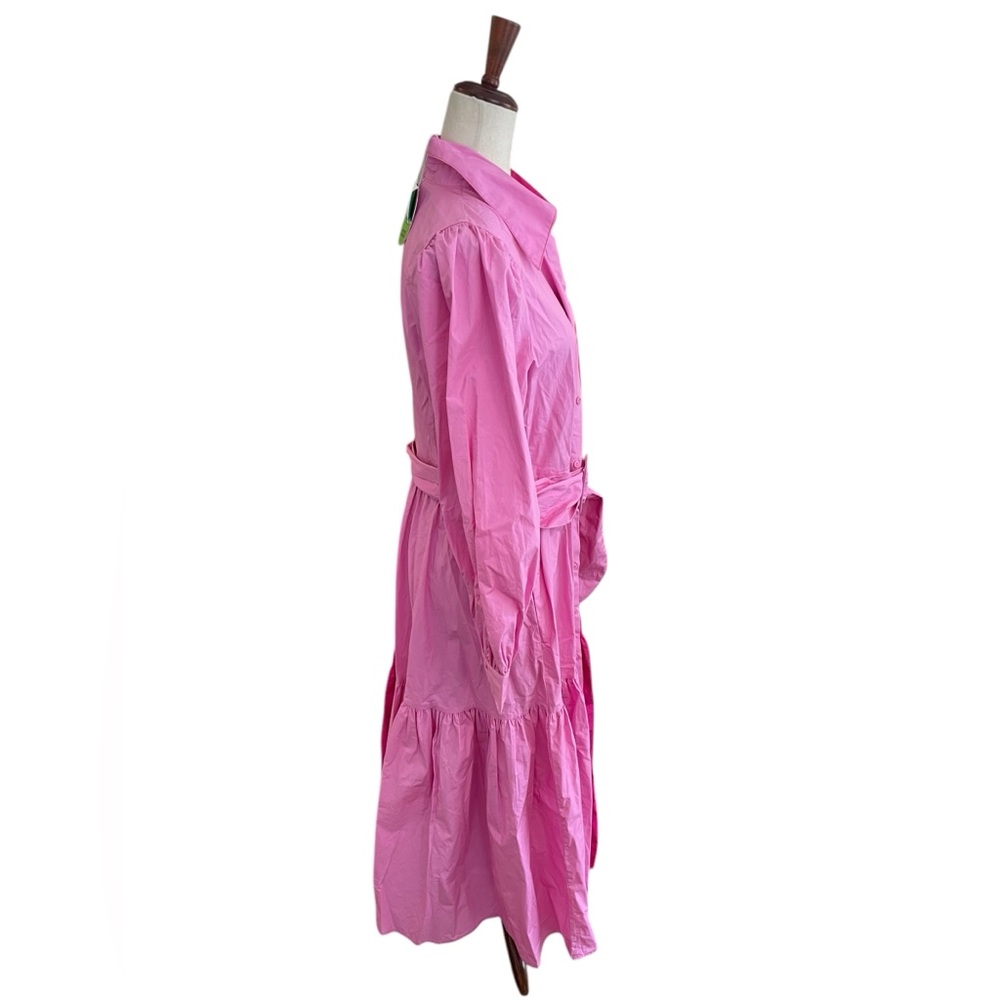 Christopher John Rogers x Target Two-Tone Pink Midi Shirt Dress New With Tags - Picture 6 of 16